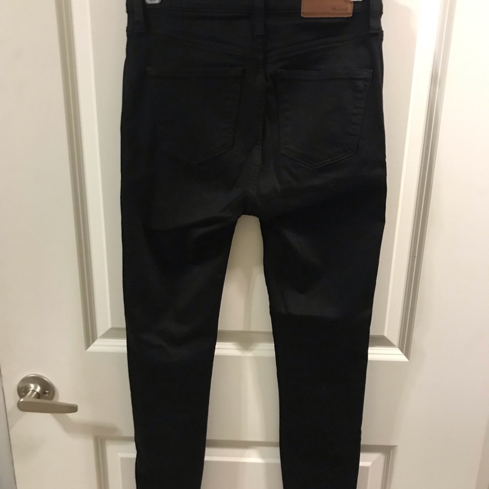 EUC Madewell 10” high rise black skinny jeans - Picture 4 of 6